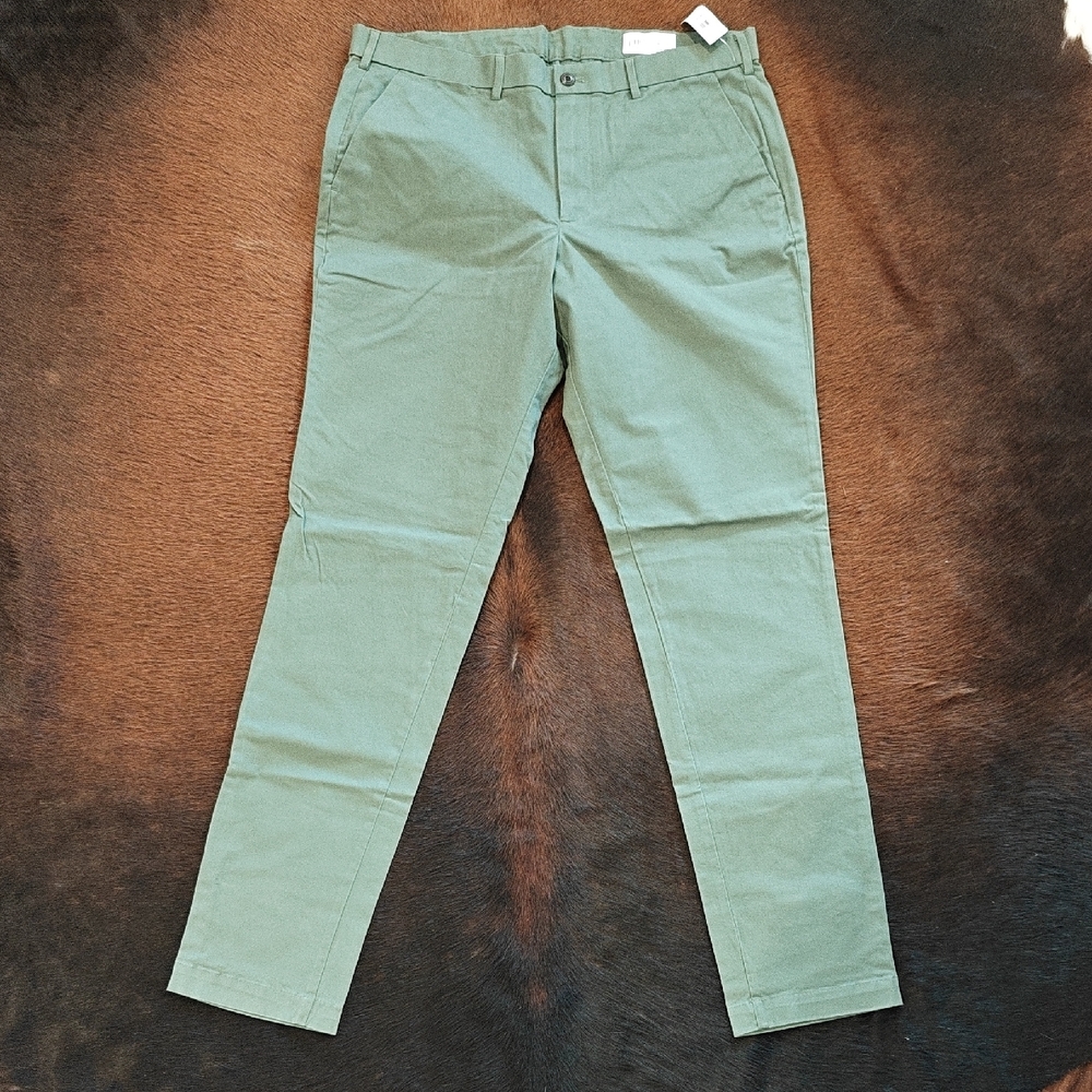 GAP Olive Chinos for Men Slim Tall